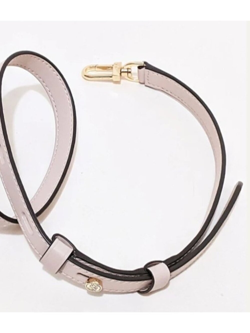 Michael Kors Adjustable Crossbody Strap Beige Leather Gold Hardware Replacement